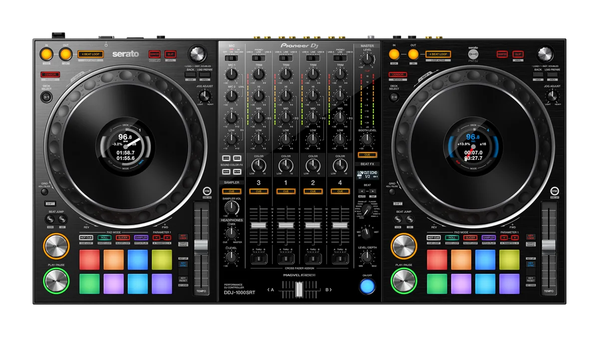 Pioneer DDJ-1000SRT, Four channel controller for Serato
